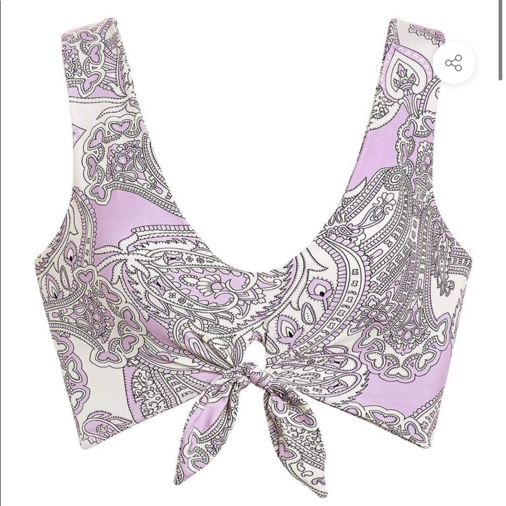 Montce lilac paisley Kim bikini top - Picture 2 of 9